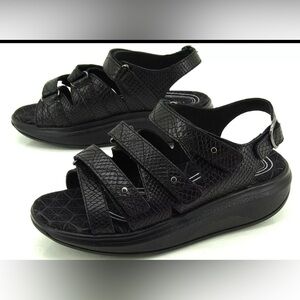 Joya ID Kyoto Platform Leather Sandals